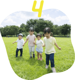 みんななかよくする子ども